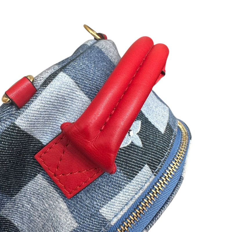 ルイ・ヴィトン LOUIS VUITTON パームスプリングス バックパックMINI M45043 ブルー デニムモノグラム レディース リュック・デイパック