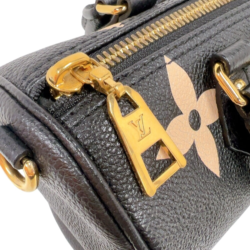 ルイ・ヴィトン LOUIS VUITTON パピヨンBB M45980 ブラック/アイボリー　ゴールド金具 バイカラーモノグラム・アンプラント レディース ハンドバッグ
