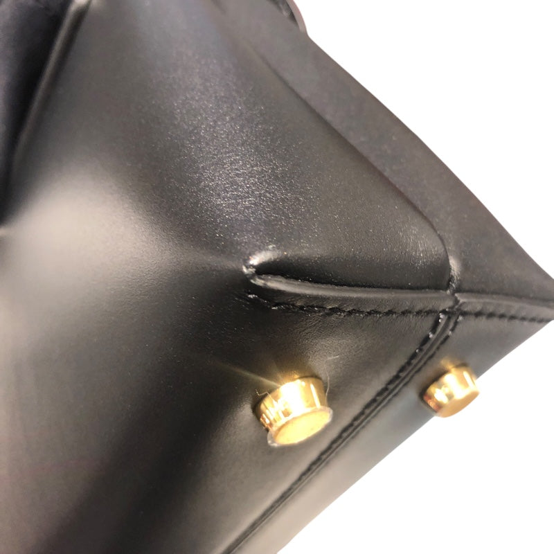 セリーヌ CELINE ティーン二ノバック 118113 ブラック・ゴールド金具 カーフ スムースサテンドカーフ レディース ハンドバッグ