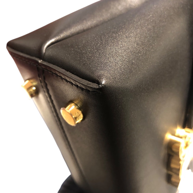 激安直営店 セリーヌ CELINE ティーン二ノバック 118113 ブラック・ゴールド バッグ