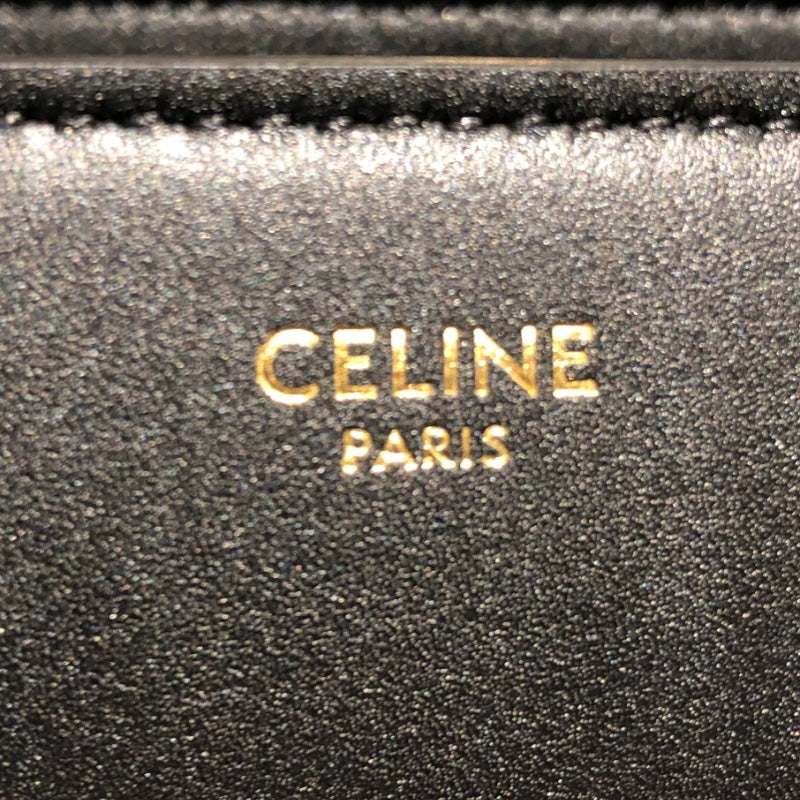 セリーヌ CELINE ティーン二ノバック 118113 ブラック・ゴールド金具 カーフ スムースサテンドカーフ レディース ハンドバッグ