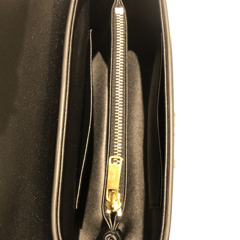 セリーヌ CELINE ティーン二ノバック 118113 ブラック・ゴールド金具 カーフ スムースサテンドカーフ レディース ハンドバッグ