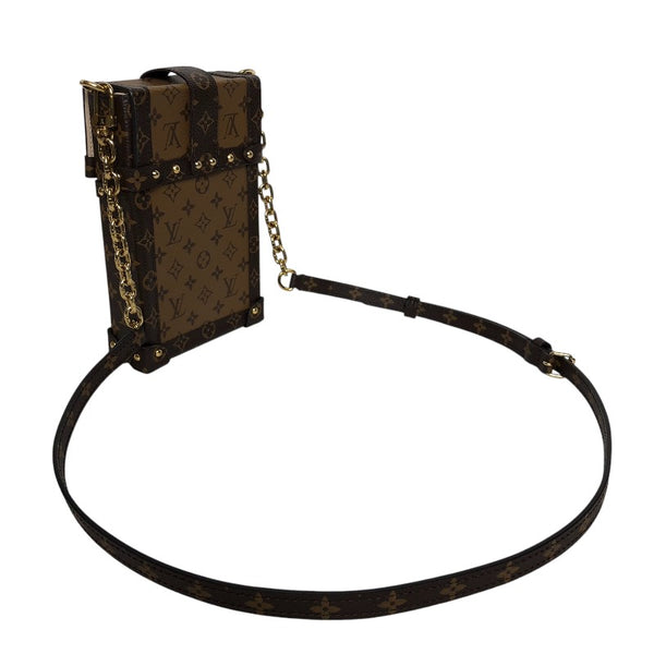 ルイ・ヴィトン LOUIS VUITTON ポシェット・トランク ヴェルティカル M67873 モノグラム・リバース キャンバス レディース ショルダーバッグ
