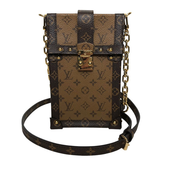 ルイ・ヴィトン LOUIS VUITTON ポシェット・トランク ヴェルティカル M67873 モノグラム・リバース キャンバス レディース ショルダーバッグ