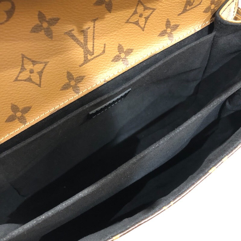 ルイ・ヴィトン LOUIS VUITTON ポシェット・メティスMM M44876 ブラウン　ゴールド金具 PVC レディース ショルダーバッグ