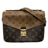 ルイ・ヴィトン LOUIS VUITTON ポシェット・メティスMM M44876 ブラウン　ゴールド金具 PVC レディース ショルダーバッグ