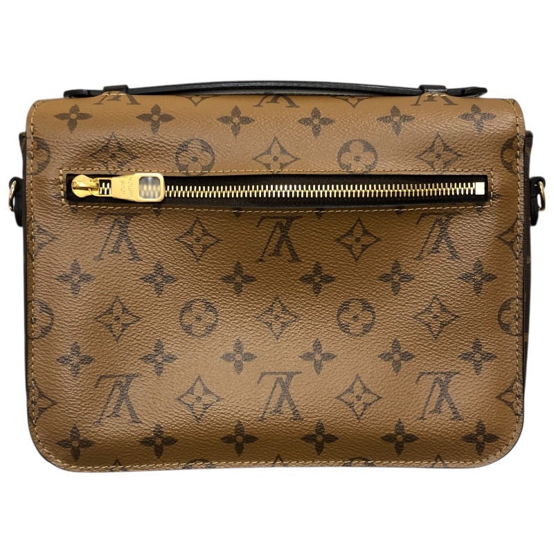 ルイ・ヴィトン LOUIS VUITTON ポシェット・メティスMM M44876 ブラウン　ゴールド金具 PVC レディース ショルダーバッグ