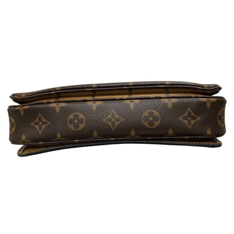 ルイ・ヴィトン LOUIS VUITTON ポシェット・メティスMM M44876 ブラウン　ゴールド金具 PVC レディース ショルダーバッグ
