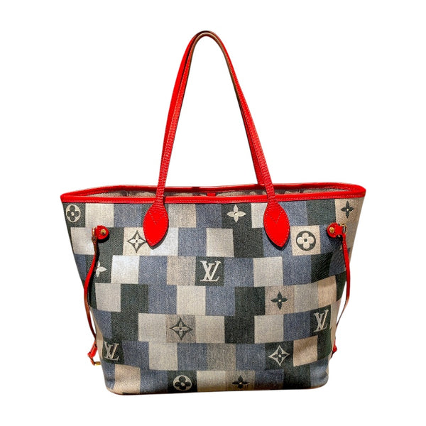 ルイ・ヴィトン LOUIS VUITTON ネヴァーフルMM M44981 ゴールド金具 モノグラムデニム レディース トートバッグ