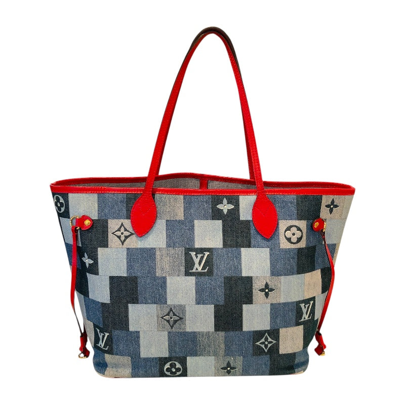 ルイ・ヴィトン LOUIS VUITTON ネヴァーフルMM M44981 ゴールド金具 モノグラムデニム レディース トートバッグ