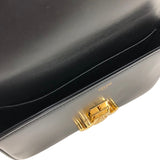 セリーヌ CELINE クロード トリオンフ ショルダーバッグ 194143 ブラック ゴールド金具 シャイニーカーフ レディース ショルダーバッグ