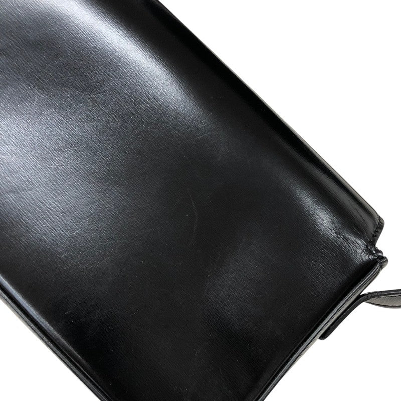 セリーヌ CELINE クロード トリオンフ ショルダーバッグ 194143 ブラック ゴールド金具 シャイニーカーフ レディース ショルダーバッグ