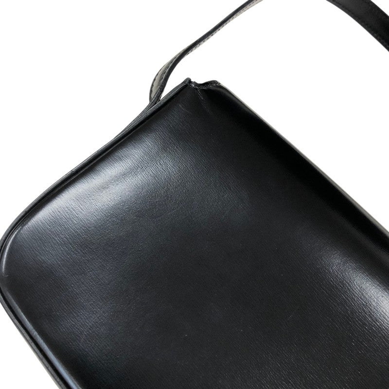 セリーヌ CELINE クロード トリオンフ ショルダーバッグ 194143 ブラック ゴールド金具 シャイニーカーフ レディース ショルダーバッグ