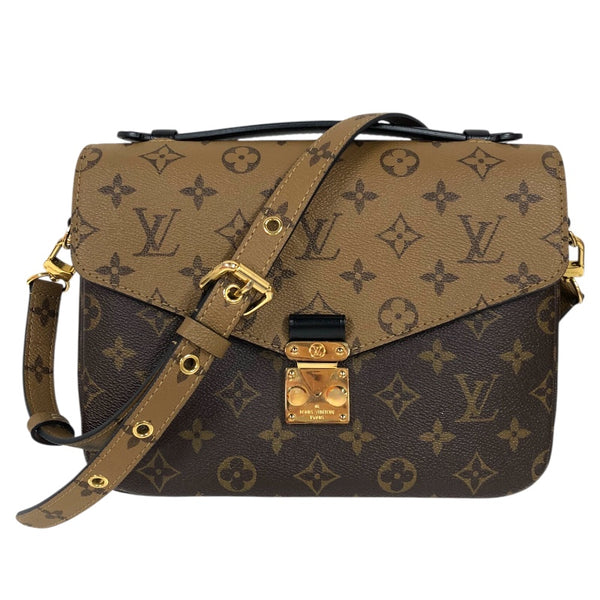 ルイ・ヴィトン LOUIS VUITTON ポシェット・メティスMM M44876 ブラウン モノグラム・リバース レディース ショルダーバッグ