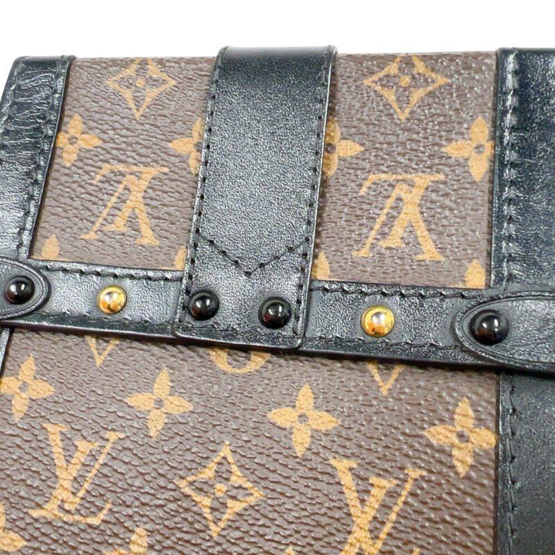 ルイ・ヴィトン LOUIS VUITTON ポシェット トランク ヴェルティカル  M63913 ブラウン/ブラック　ゴールド金具 モノグラム ユニセックス ショルダーバッグ