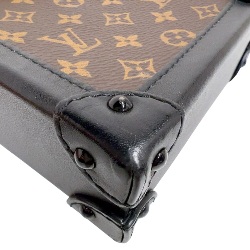ルイ・ヴィトン LOUIS VUITTON ポシェット トランク ヴェルティカル  M63913 ブラウン/ブラック　ゴールド金具 モノグラム ユニセックス ショルダーバッグ