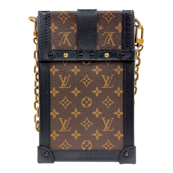 ルイ・ヴィトン LOUIS VUITTON ポシェット トランク ヴェルティカル  M63913 ブラウン/ブラック　ゴールド金具 モノグラム ユニセックス ショルダーバッグ