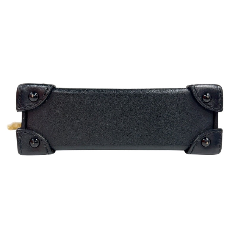 ルイ・ヴィトン LOUIS VUITTON ポシェット トランク ヴェルティカル  M63913 ブラウン/ブラック　ゴールド金具 モノグラム ユニセックス ショルダーバッグ