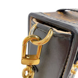 ルイ・ヴィトン LOUIS VUITTON ポシェット トランク ヴェルティカル  M63913 ブラウン/ブラック　ゴールド金具 モノグラム ユニセックス ショルダーバッグ