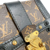 ルイ・ヴィトン LOUIS VUITTON ポシェット トランク ヴェルティカル  M63913 ブラウン/ブラック　ゴールド金具 モノグラム ユニセックス ショルダーバッグ