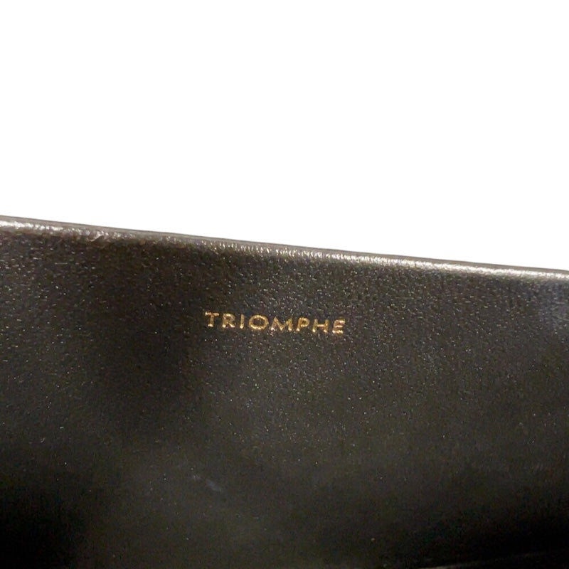 セリーヌ CELINE チェーンショルダーバッグ クロード 115203 ブラック　ゴールド金具 シャイニーカーフ レディース ショルダーバッグ