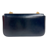 セリーヌ CELINE チェーンショルダーバッグ クロード 115203 ブラック　ゴールド金具 シャイニーカーフ レディース ショルダーバッグ