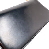 セリーヌ CELINE チェーンショルダーバッグ クロード 115203 ブラック　ゴールド金具 シャイニーカーフ レディース ショルダーバッグ