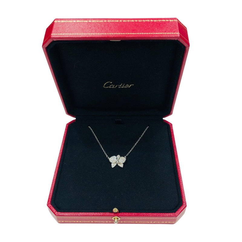 カルティエ Cartier カレスドルキデバル ダイヤネックレス ホワイトゴールド 750 ジュエリー