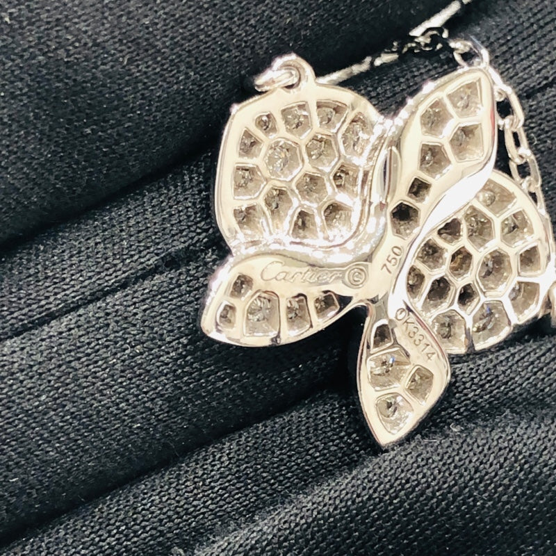カルティエ Cartier カレスドルキデバル ダイヤネックレス ホワイトゴールド 750 ジュエリー