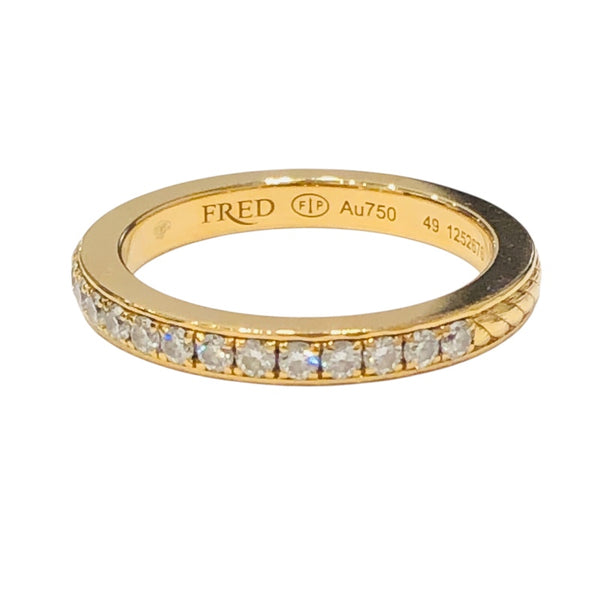 フレッド FRED フォース10 デュオリング イエローゴールド Au750 ジュエリー