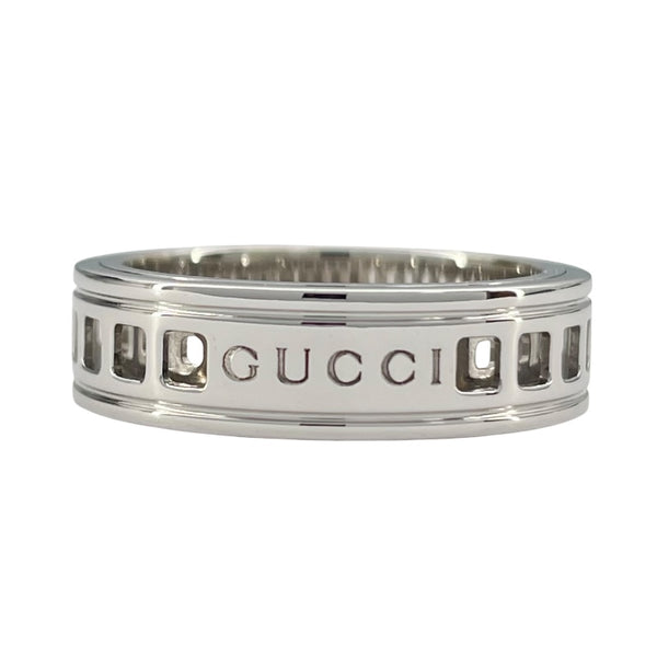 グッチ GUCCI スクロールリング K18WG ジュエリー