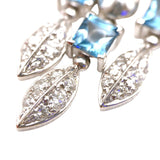 ブルガリ BVLGARI ルチアネックレス K18ホワイトゴールド ブルートパーズ/ダイヤモンド ジュエリー