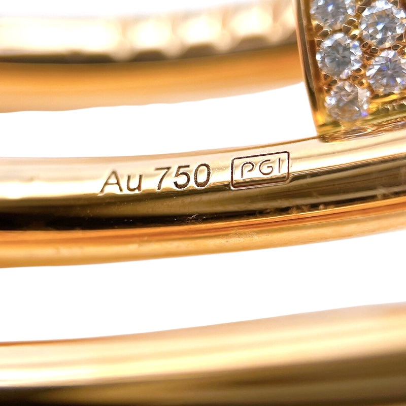 カルティエ Cartier ジュストアンクル　ダイヤブレスダブル K18ピンクゴールド ダイヤモンド ジュエリー