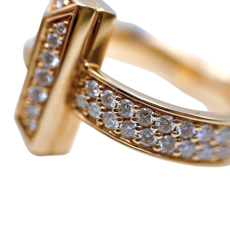 ティファニー TIFFANY＆CO Tワンワイドリング K18ピンクゴールド ジュエリー