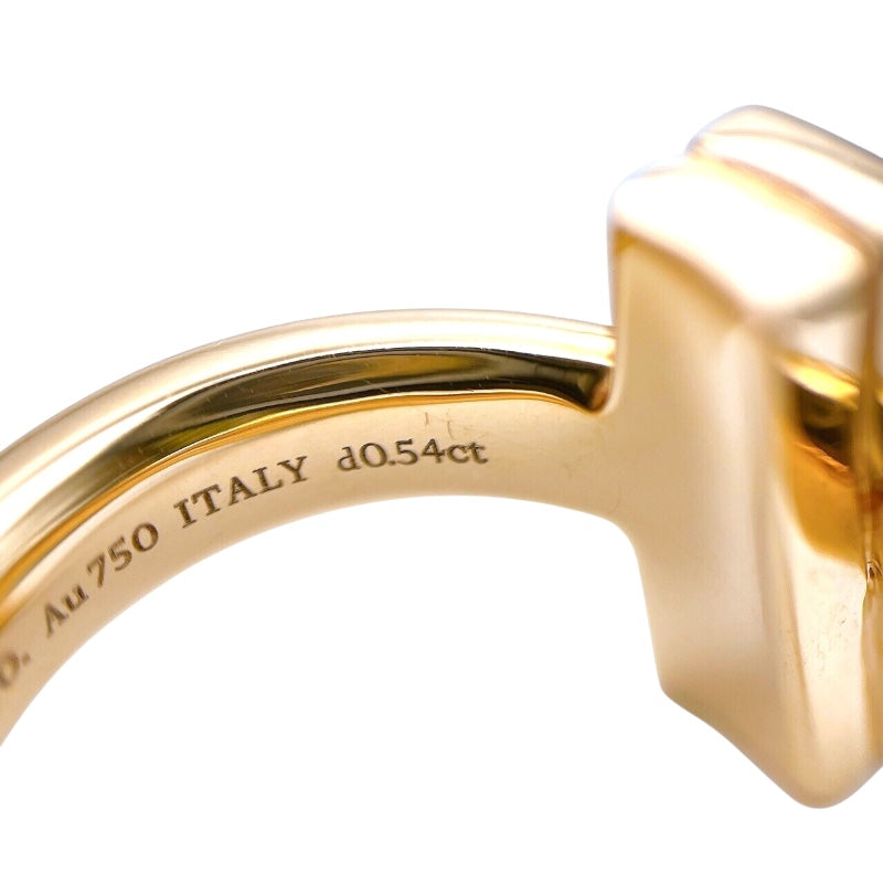 ティファニー TIFFANY＆CO Tワンワイドリング K18ピンクゴールド ジュエリー