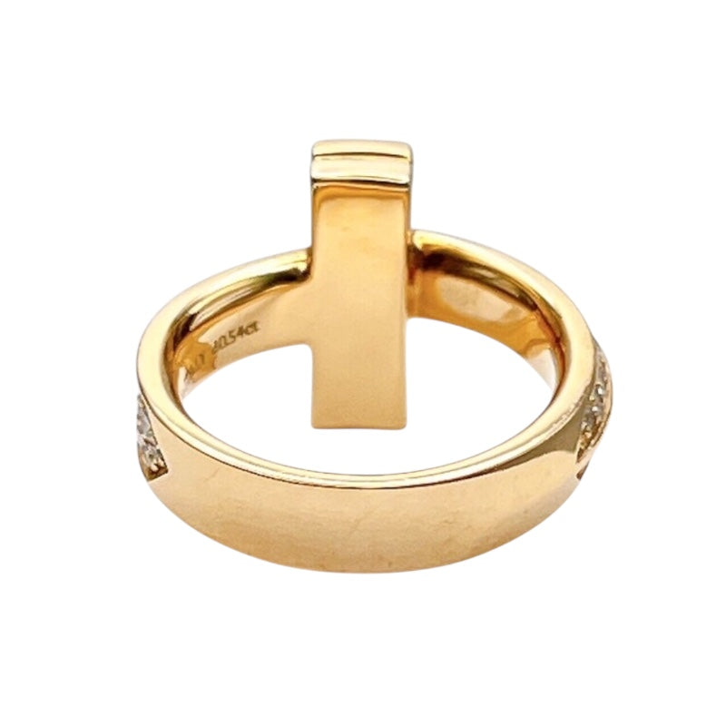 ティファニー TIFFANY＆CO Tワンワイドリング K18ピンクゴールド ジュエリー