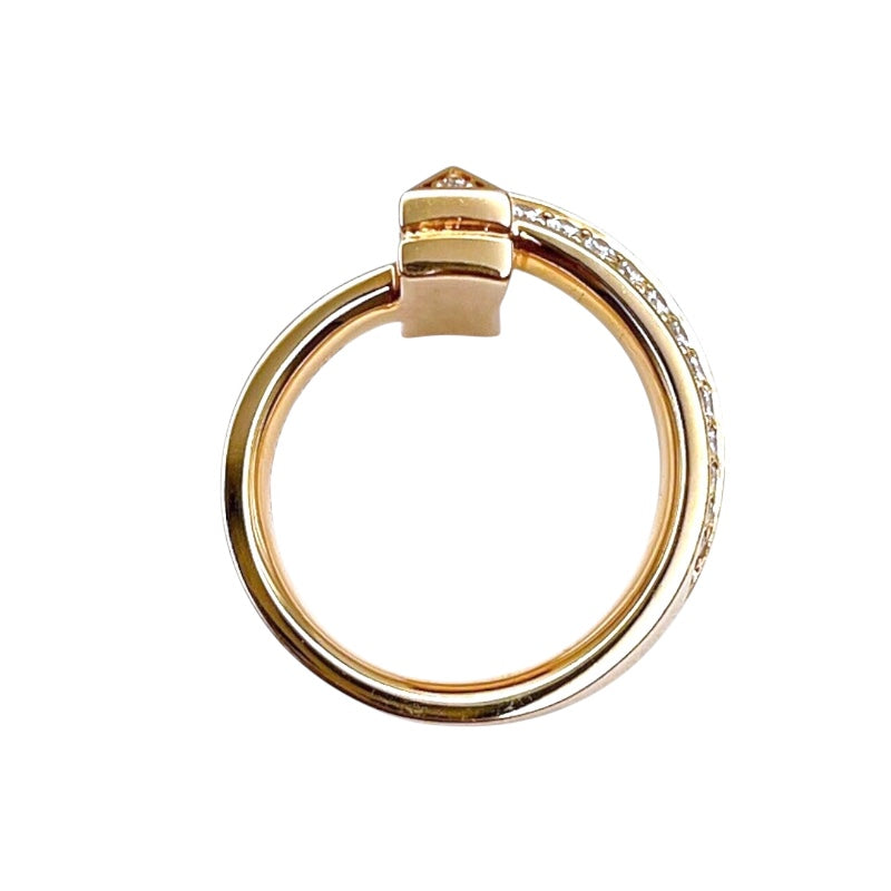 ティファニー TIFFANY＆CO Tワンワイドリング K18ピンクゴールド ジュエリー
