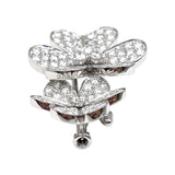 ヴァンクリーフ＆アーペル Van Cleef & Arpels フリヴォルダイヤブローチ K18ホワイトゴールド ジュエリー