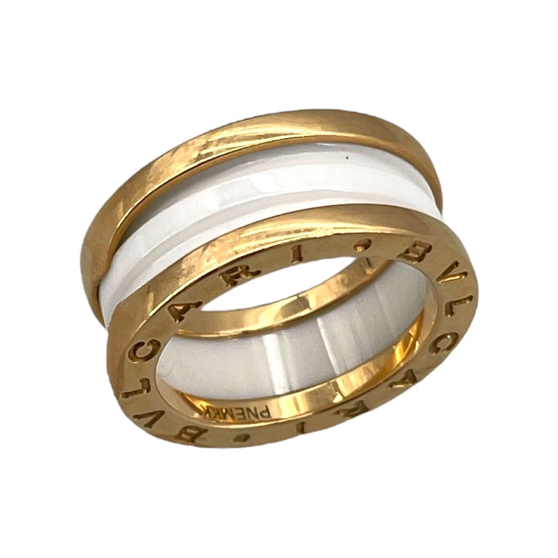 ブルガリ BVLGARI ビーゼロワンリング2バンド 750PG ジュエリー