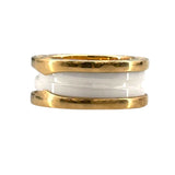 ブルガリ BVLGARI ビーゼロワンリング2バンド 750PG ジュエリー