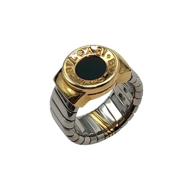 ブルガリ BVLGARI トゥボガスリング K18/SS ジュエリー