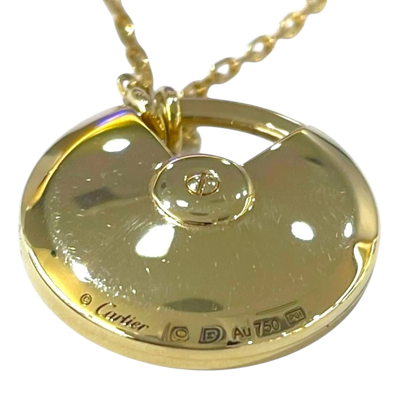 カルティエ Cartier アミュレットドゥカルティエネックレス YG750/ダイヤモンド/パール ダイヤモンド ジュエリー