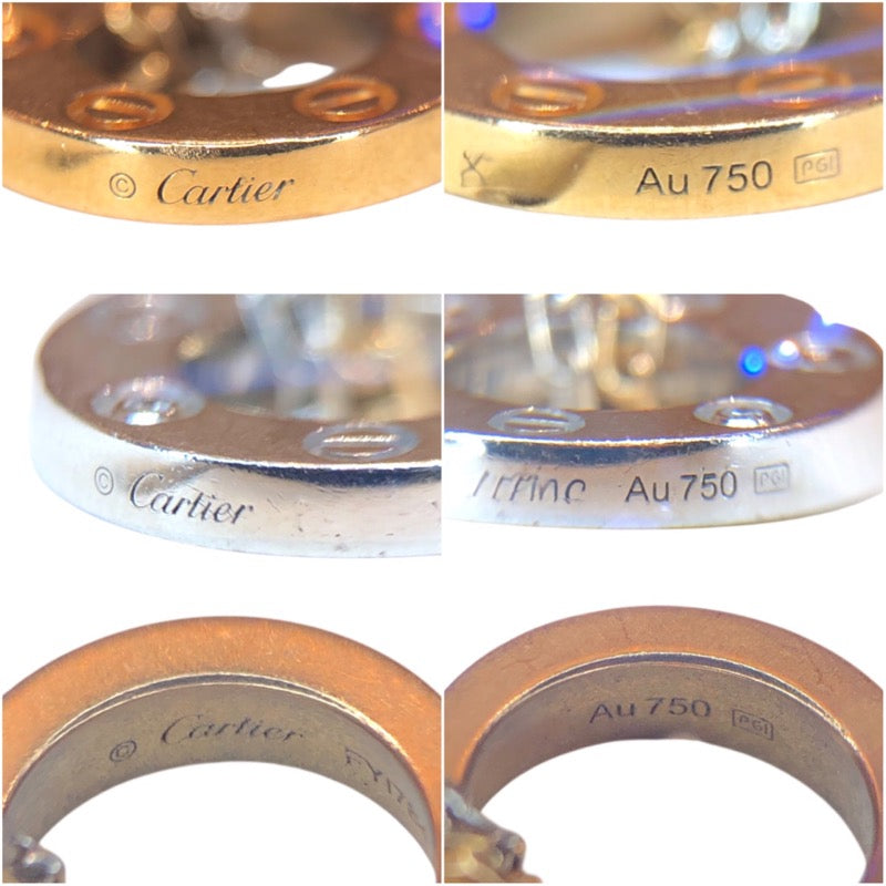 カルティエ Cartier ラブサークルネックレス K18PG・ダイヤモンド ジュエリー