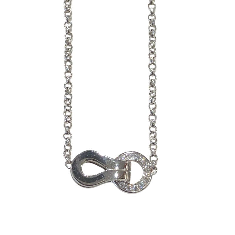 カルティエ Cartier アグラフネックレス 750WG/ダイヤモンド ジュエリー