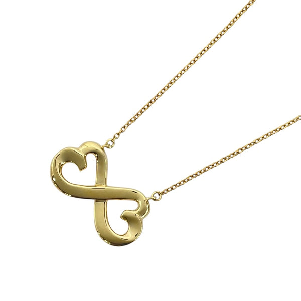 ティファニー TIFFANY＆CO ダブルラビングハートネックレス K18YG ジュエリー