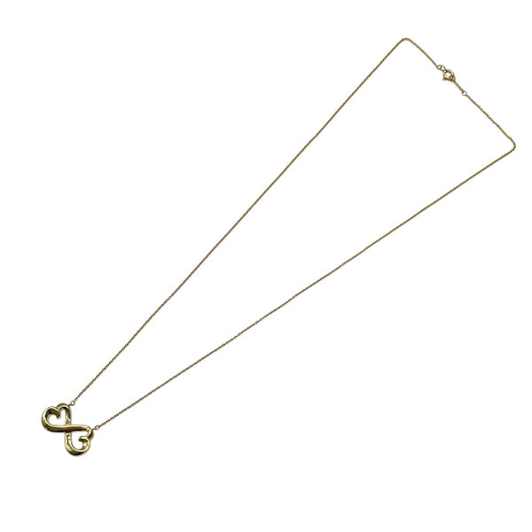 ティファニー TIFFANY＆CO ダブルラビングハートネックレス K18YG ジュエリー