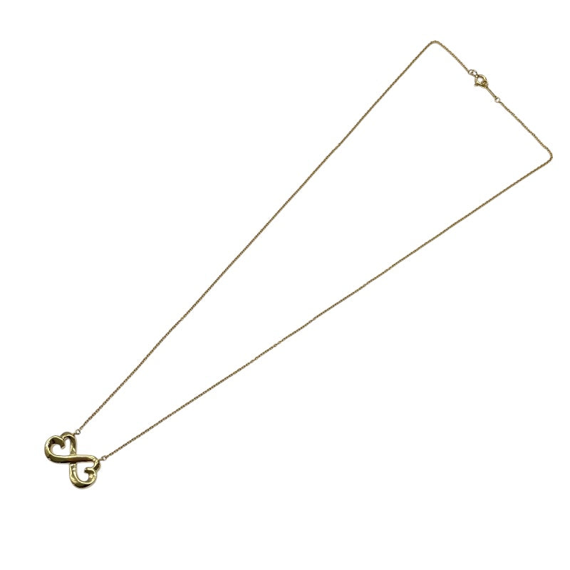 ティファニー TIFFANY＆CO ダブルラビングハートネックレス K18YG ジュエリー