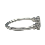 ティファニー TIFFANY＆CO Tワイヤーダイヤリング K18WG ジュエリー