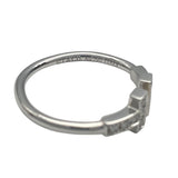 ティファニー TIFFANY＆CO Tワイヤーダイヤリング K18WG ジュエリー