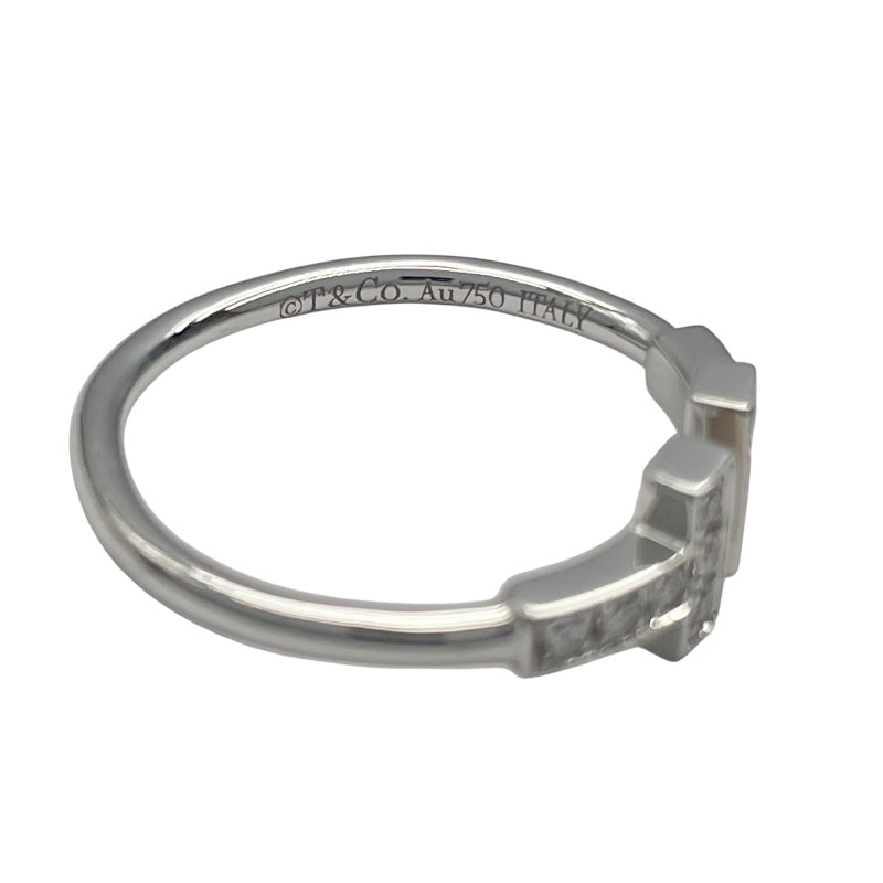 ティファニー TIFFANY＆CO Tワイヤーダイヤリング K18WG ジュエリー